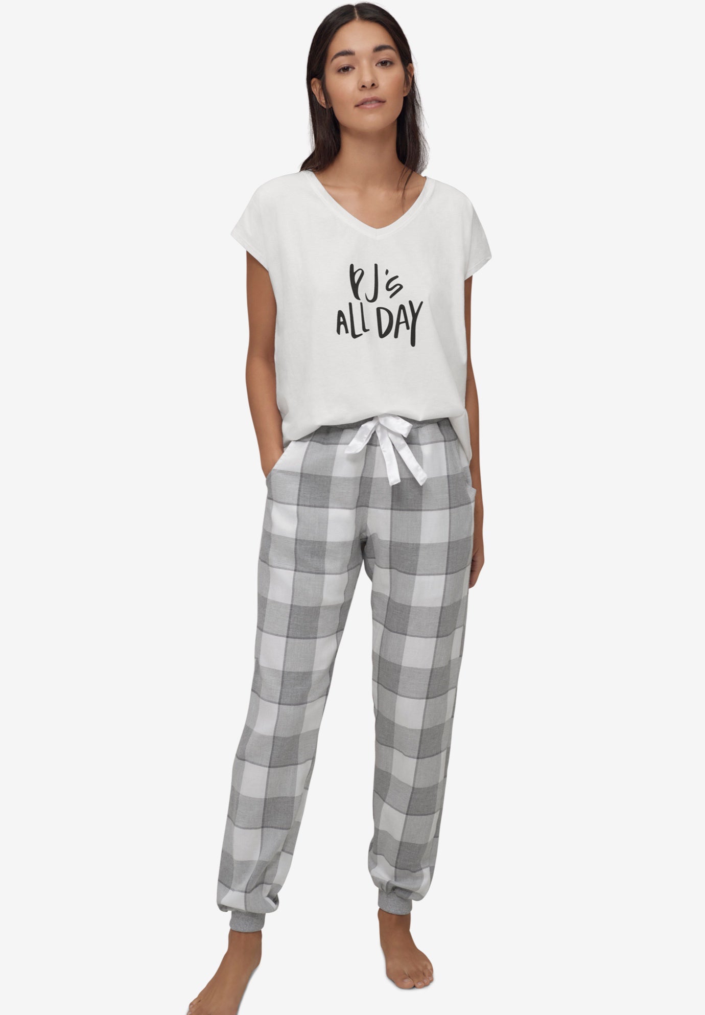 Plaid Flannel Sleep Pants image number 0