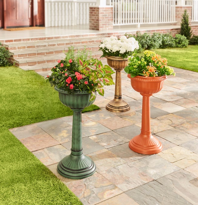 27" Tall Column Urn Planter image number 0