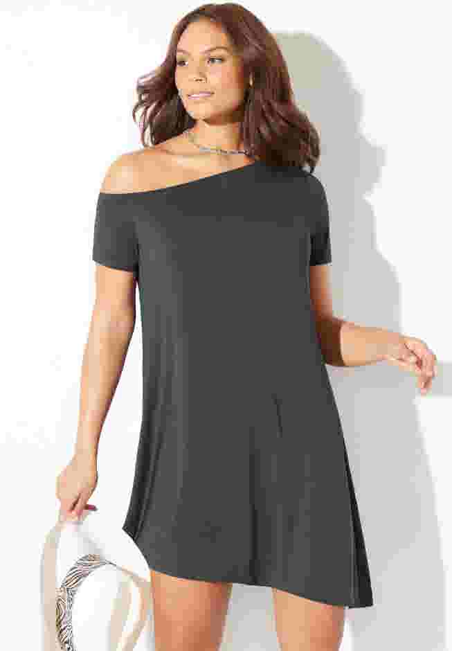 Asymmetrical Off The Shoulder Dress image number 2