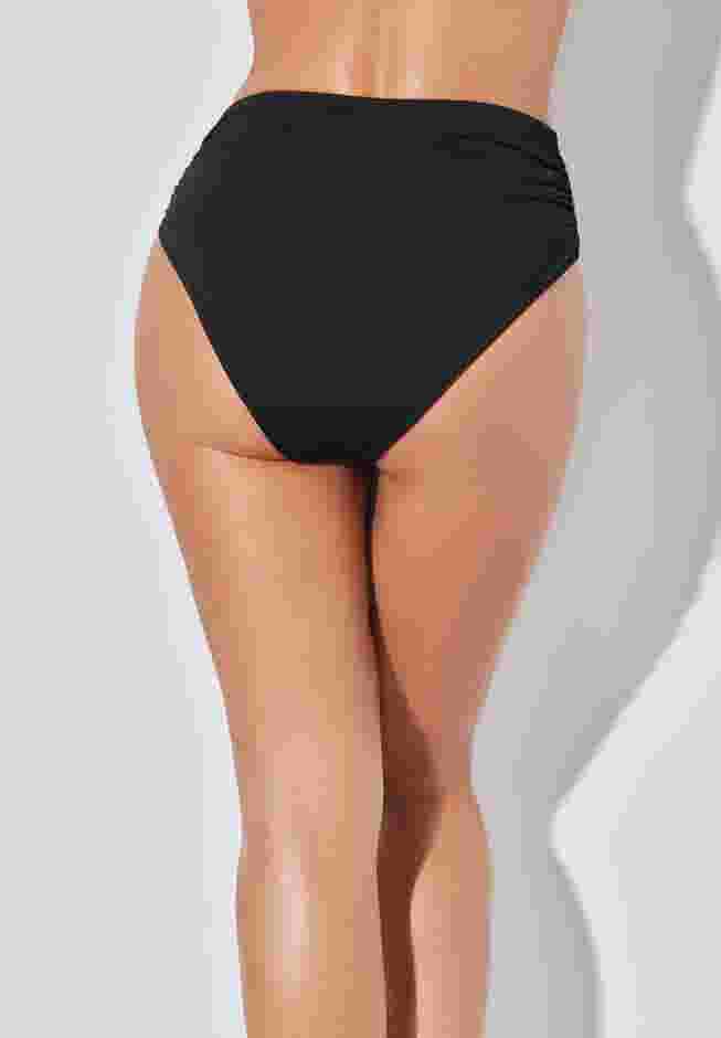 Side Shirred High Waist Swim Brief image number 1