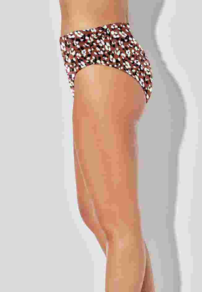 Side Shirred High Waist Swim Brief image number 2