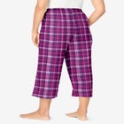 Woven Sleep Capri Pant image number null