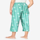 Woven Sleep Capri Pant image number null