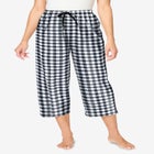 Woven Sleep Capri Pant image number null