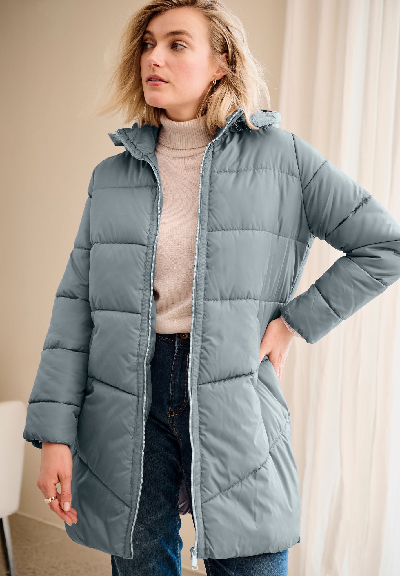 Long Puffer Coat image number 0