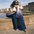 Wide Leg Cargo Knit Jean image number null