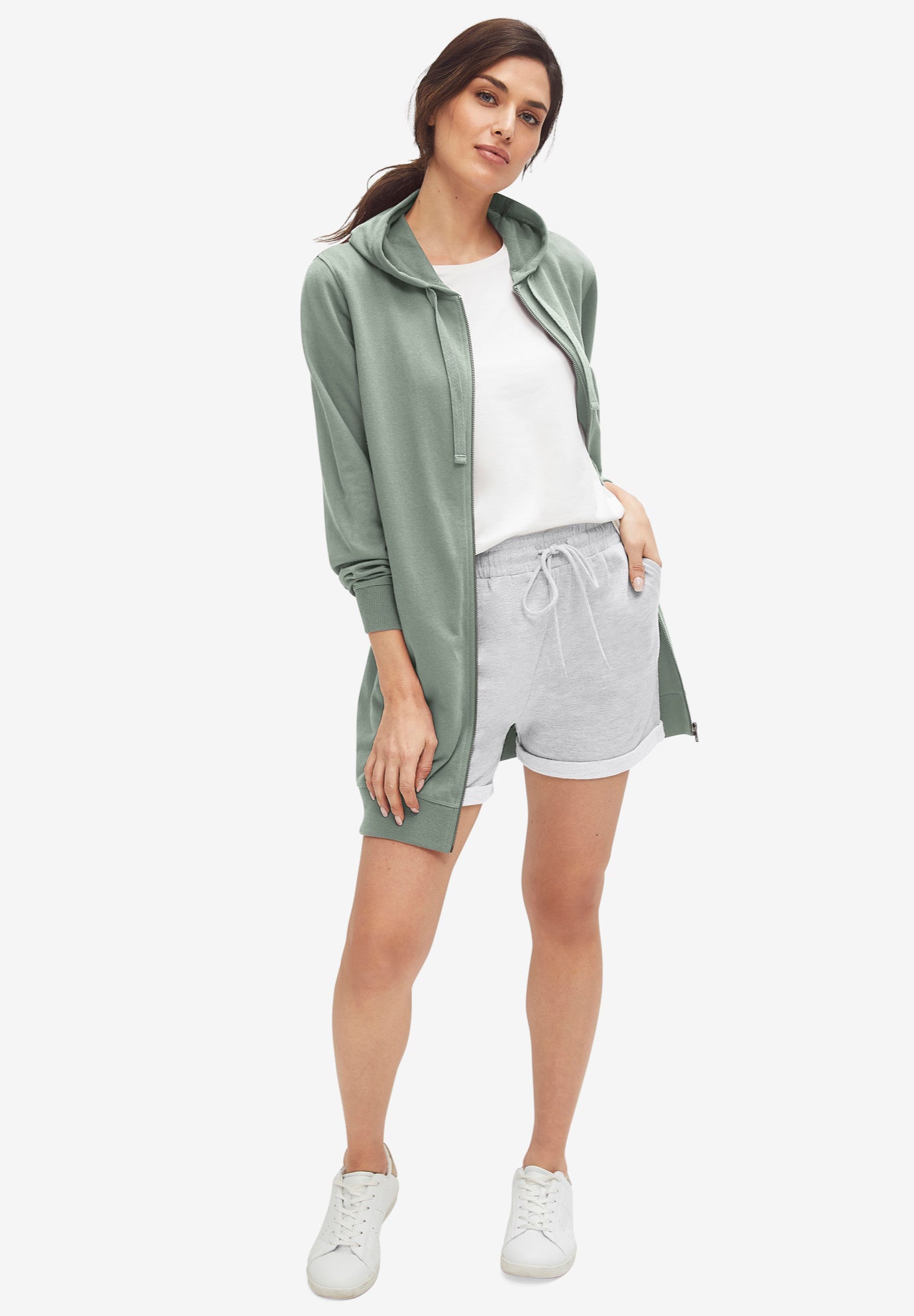 French Terry Drawstring Shorts image number 0