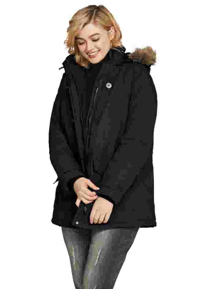 Faux Fur Trim Parka image number 0