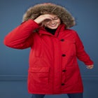 Faux Fur Trim Parka image number null
