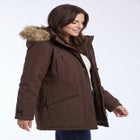 Faux Fur Trim Two-Way Zip-Front Mid-Length Parka image number 2