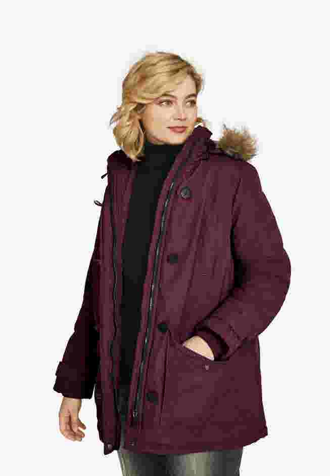 Faux Fur Trim Parka image number 0