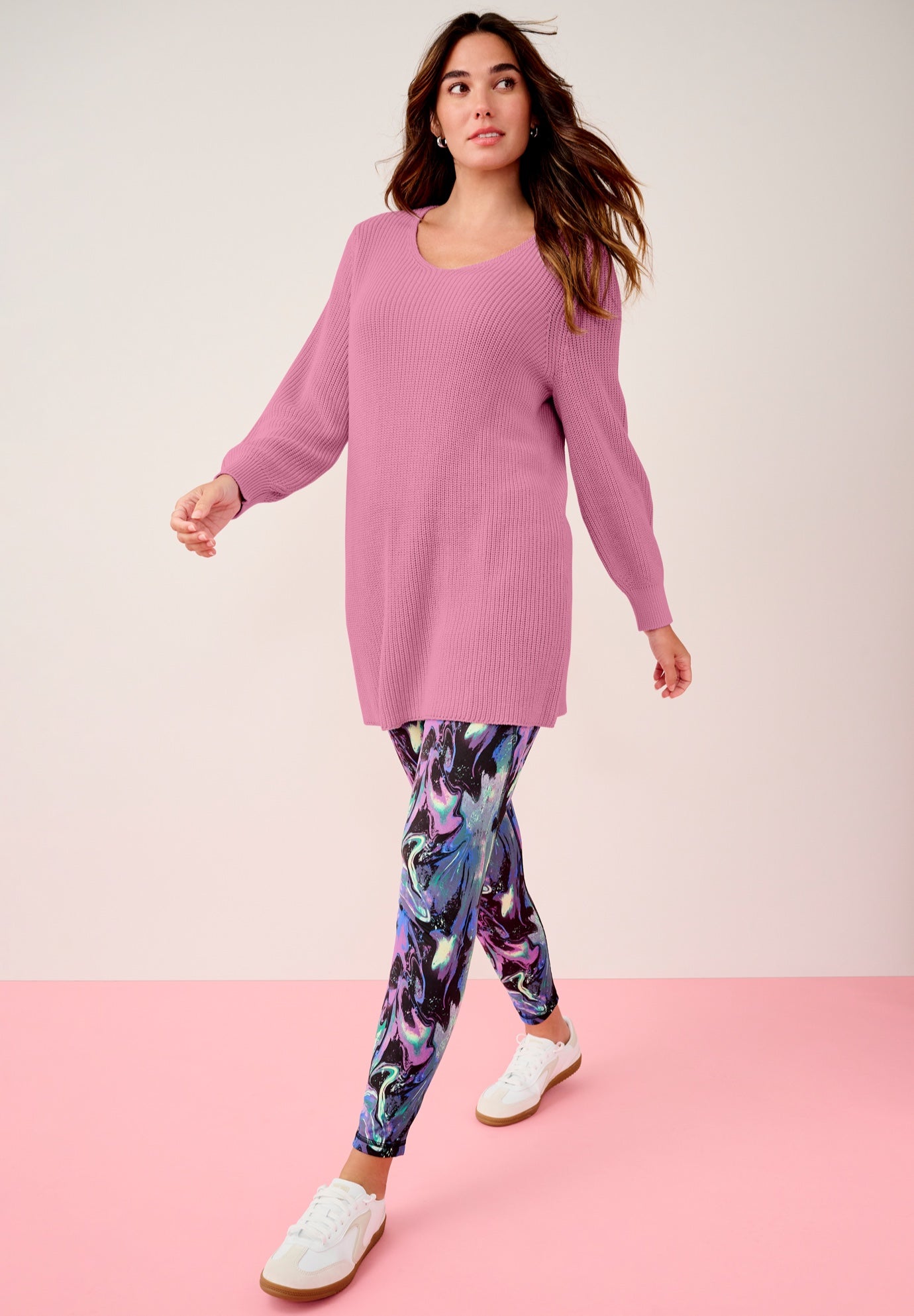 Shaker-Knit V-Neck Sweater image number 0