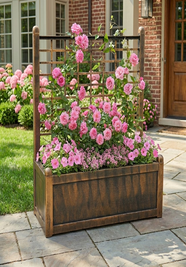 Flower Box With Trellis image number 4