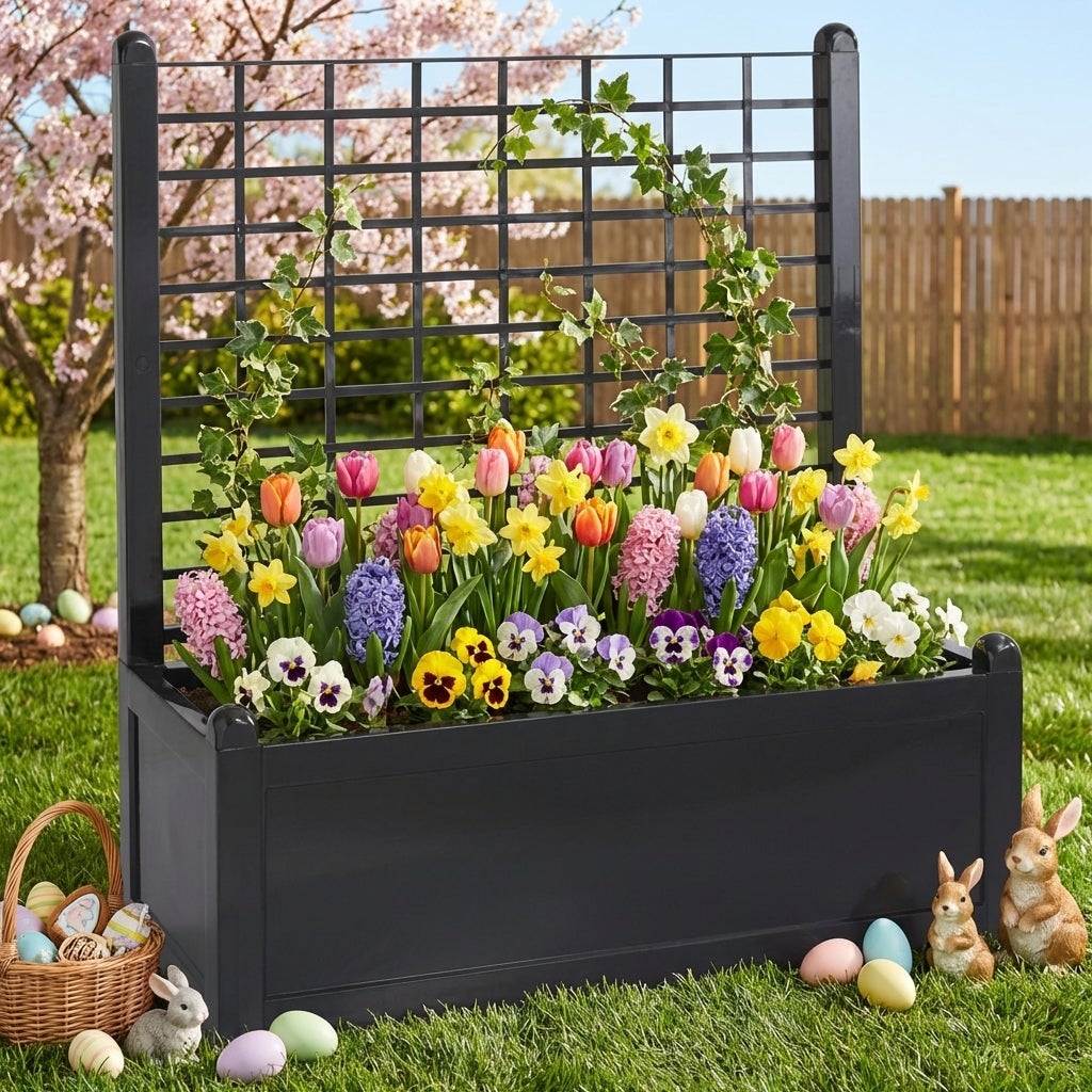 Flower Box With Trellis image number 5