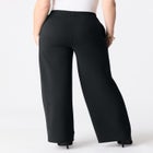 Plus Size Ponte Wide Leg Pant with Pockets and Pull on elastic waist image number null