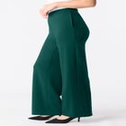 Plus Size Ponte Wide Leg Pant with Pockets and Pull on elastic waist image number null