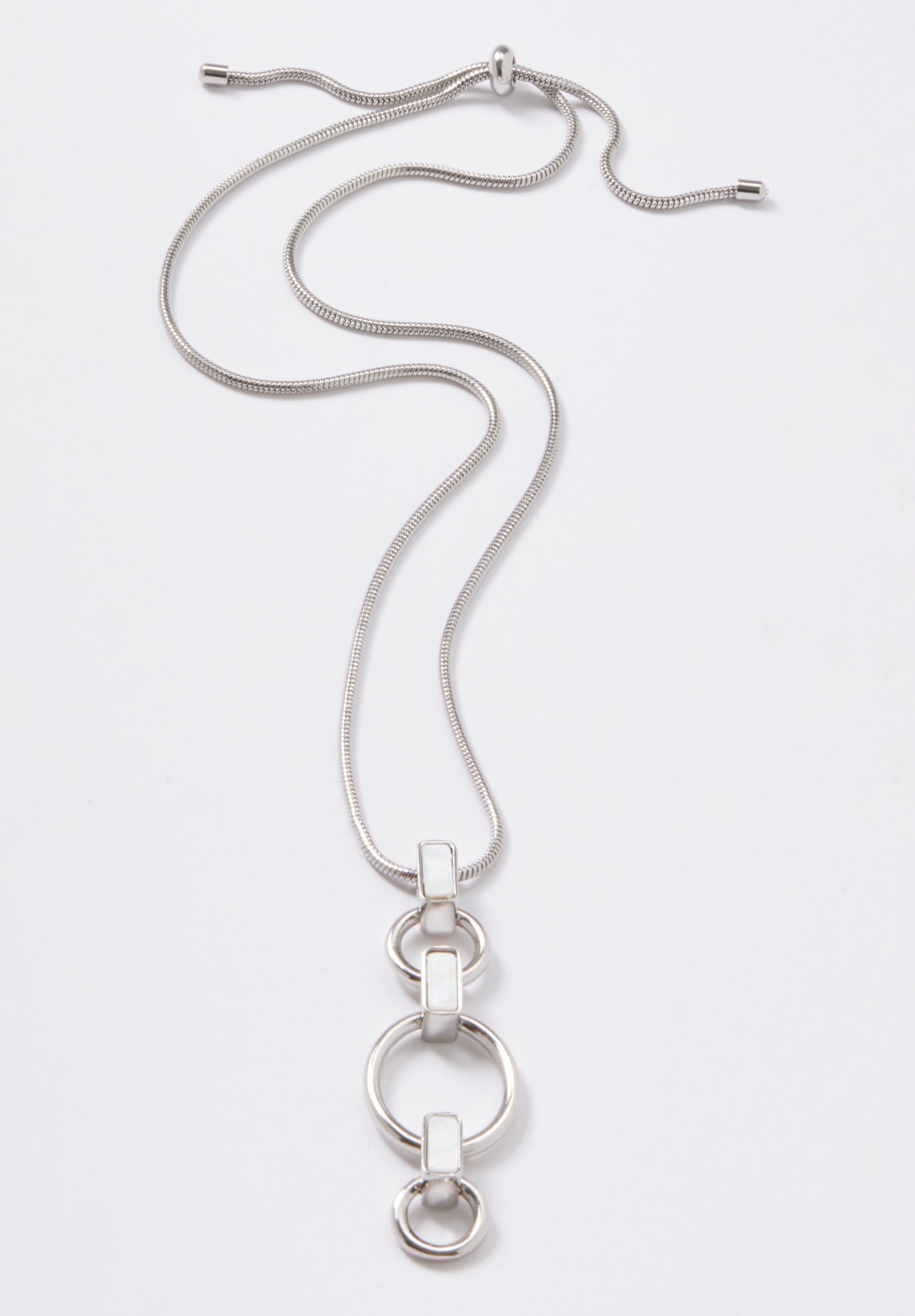 Triple Hoop Pendant Necklace image number 0