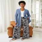 Wide-Leg Soft Pants with Back Elastic image number null