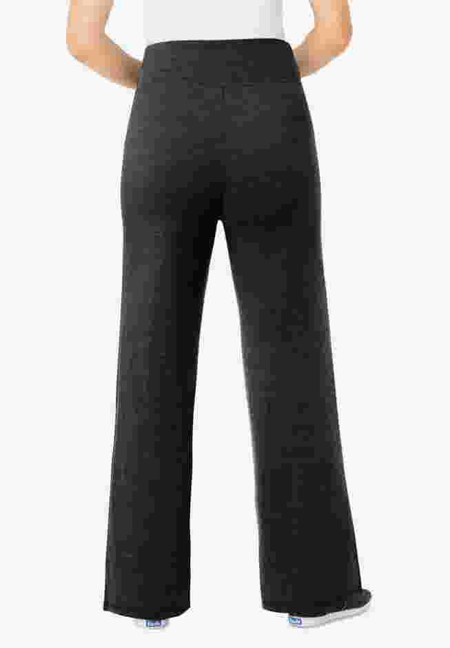 Stretch Cotton Wide-Leg Legging image number 1