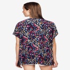 Stretch Knit Scoop Neck Oversized Tunic image number null