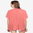 Oversized Stretch Jersey Knit V-Neck Tunic image number 1
