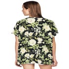 Stretch Knit Scoop Neck Oversized Tunic image number null