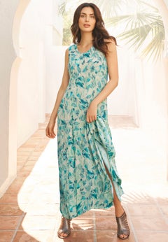 Hand-Crinkled Sleeveless Dress