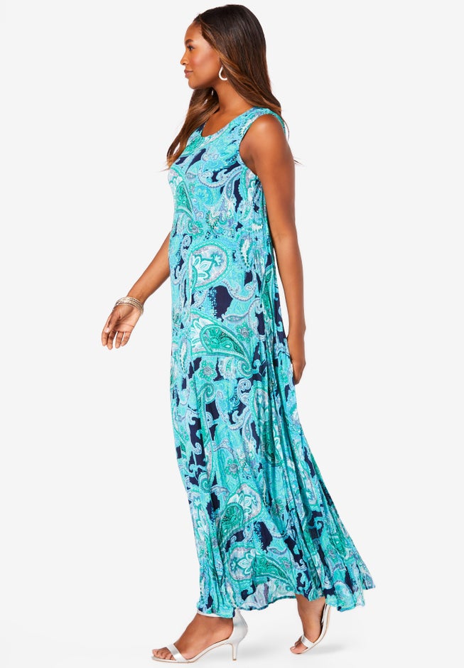 Hand-Crinkled Sleeveless Dress image number 2