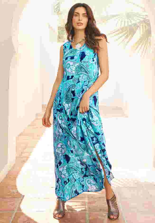 Sleeveless Crinkle Dress image number 4