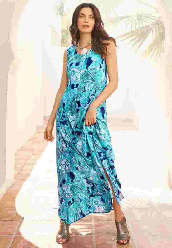 Hand-Crinkled Sleeveless Dress image number 0