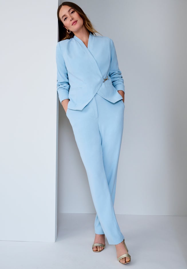 WRAP JACKET PANTSUIT image number 0