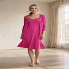 V-Neck Button-Front 100% Cotton Boyfriend Cardigan image number null