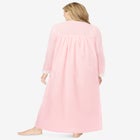 Long 2-Piece Cabbage-Rose Peignoir Set image number null