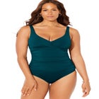 V-Neck One Piece Swimsuit image number null