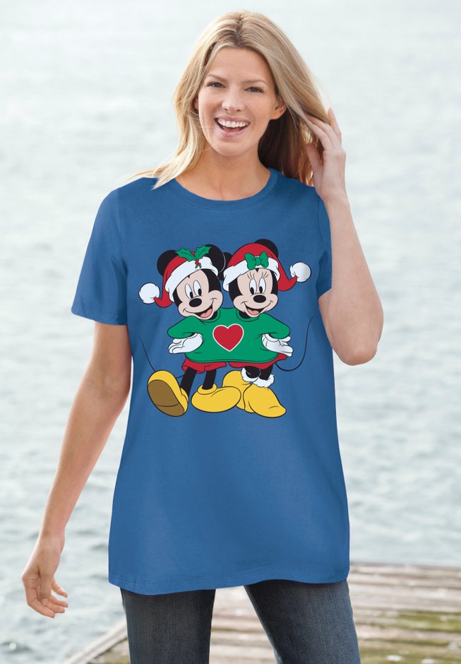 Disney Mickey Minnie Xmas Tee image number 0