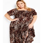 Sophia Shirred Bodice Maxi Dress image number null