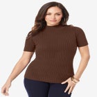 Rib Mockneck Sweater image number null