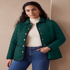 Snap-Front Quilted Coat image number 0