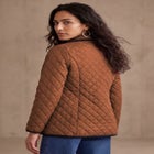 Snap-Front Quilted Coat image number null