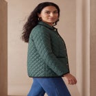 Snap-Front Quilted Coat image number 1