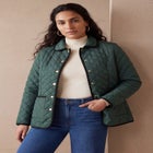 Snap-Front Quilted Coat image number 0