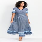 Eve Border Dress image number null