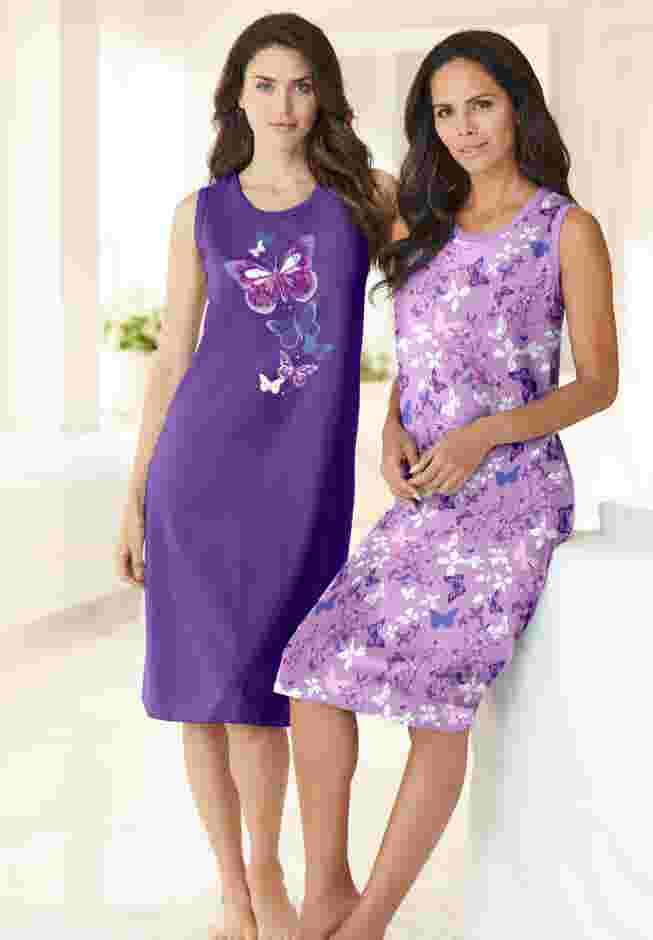 2-Pack Sleeveless Sleepshirt image number 6