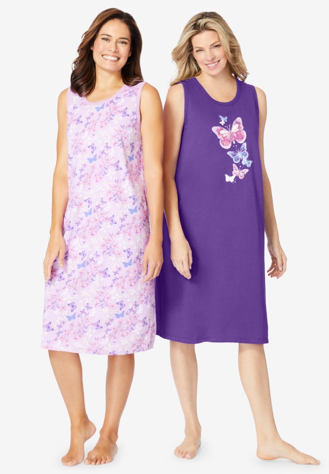 2-Pack Sleeveless Sleepshirt image number 0