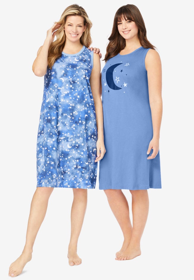 2-Pack Sleeveless Sleepshirt image number 0