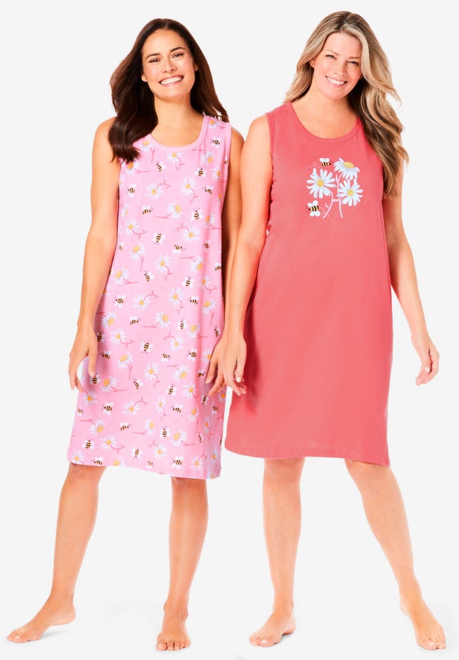 2-Pack Sleeveless Sleepshirt image number 0