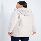 Triple Chevron Hooded Puffer Jacket image number null