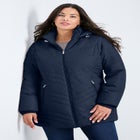 Triple Chevron Hooded Puffer Jacket image number 0