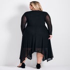 Mere Mesh High Neck Dress image number null