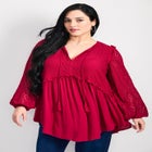 Haven Lace Yoke Top image number 0